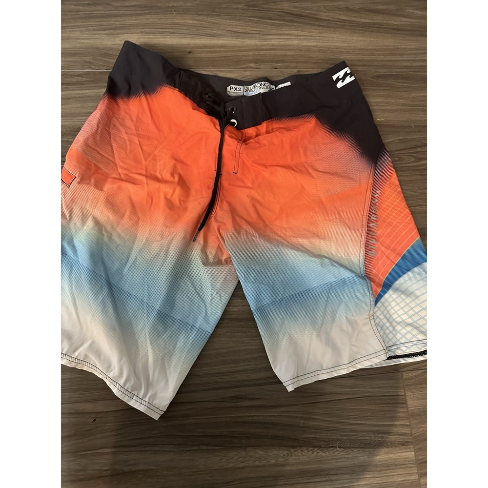 Billabong Mens 34 PX2 Platinum Recycler Joel Parkinson Board Shorts M1037XPR